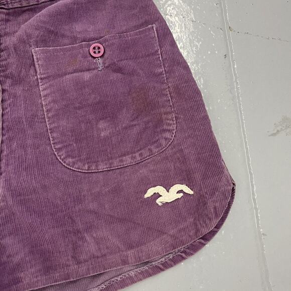 Vintage 70s Wrangler Purple Corduroy Shorts 25x1 - Picture 2 of 6